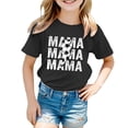 thumbnail image 1 of T-Shirts d'Été pour Filles, Imprimé Lettres, Manches Courtes, Basiques, Col Rond, Sport, Taille 12-13T, 1 of 4