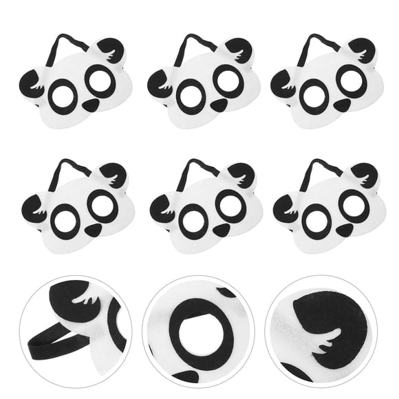 Minkissy Assorted Color Cartoon Animal Masks Bright and Fun Design for Party Favor Decoration Nonwoven 10pcs