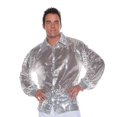 thumbnail image 1 of Silver Shimmer Sequin Adult Costume Jacket XX-Large, 1 of 4