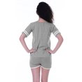 thumbnail image 4 of Moomaya Ensemble de Nuit Uni pour Femmes avec Shorts, Vêtements de Nuit en Coton, 2 Pcs Chemises de Nuit, 4 of 7