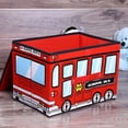 thumbnail image 3 of Automobile Storage Box Foldable Clothing Integral Box Non-Woven Film Covered Toy Sundry Storage Box, 3 of 6