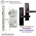 thumbnail image 2 of Electronic Lock Bluetooth Smart Door Lock Fingerprint Lock Password IC Card Key For Smart Home ,Integrated Smart Home, 2 of 5