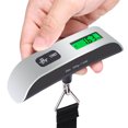 thumbnail image 2 of Luggage Scale, Portable Digital Hanging Baggage Scale for Travel, Suitcase Weight Scale , 50KG, Battery Included - Silver, 2 of 8