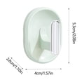 thumbnail image 3 of TopLLC No Punch Hooks For Kitchen Bathroom Living Room Powerful Hooks Behind Door a hook, 3 of 6