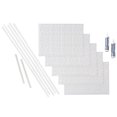 thumbnail image 1 of Fasade Decorative Vinyl Backsplash Kit, Argent Silver Finish, 1 of 6
