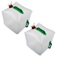 thumbnail image 1 of 2x 20 L 5,3 Gallons Transporteur d'Eau Portable Contenant de Stockage d'Eau Pliable pour Camping Randonnée Cli, 1 of 5