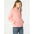 thumbnail image 4 of INSPIRE CHIC Veste Matelassée Légère à Col Montant à Fermeture Éclair pour Femme, 4 of 6