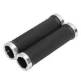 thumbnail image 3 of Bike Handlebar Grips, Handlebar Grips Shock Absorption Aluminum Alloy Locking Ring  for Long Term Riding White,Silver,Gold, 3 of 7