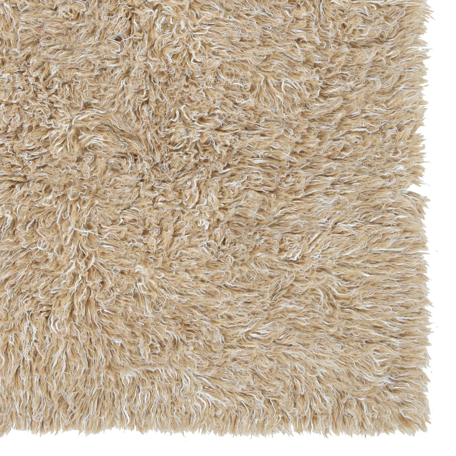 New Flokati 1400gr 5' x 8' Area Rug, Tan