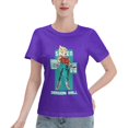 thumbnail image 1 of T-Shirt Basique à Manches Courtes pour Femmes Super Saiyan, 1 of 6