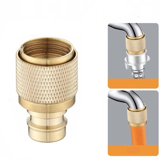 Trousse de Raccord de Boyau d'Extérieur avec Buse de Pulvérisation / Raccords en Laiton et Adaptateurs pour Arroser Pelouses et Jardins / Ensemble de Robinet Durable Sans Fuite pour Robinets d'Extérieur et Systèmes d'Irrigation