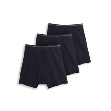 Jockey Men's 100% Cotton Lightweight Classic 5" Boxer Brief - 3 Pack