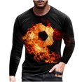 thumbnail image 1 of RKSTN Chemises pour Hommes Manches Courtes Manches Longues Imprimé Col Rond Chandail T-Shirt Blouse Chemises Hawaïennes pour Hommes, 1 of 3