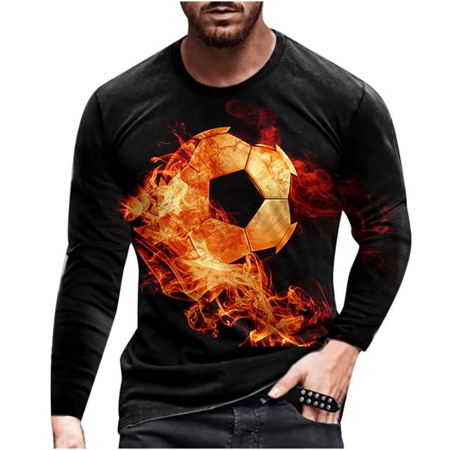 RKSTN Chemises pour Hommes Manches Courtes Manches Longues Imprimé Col Rond Chandail T-Shirt Blouse Chemises Hawaïennes pour Hommes