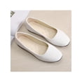 thumbnail image 4 of MAWCLOS Chaussures Décontractées pour Femmes Chaussures de Marche Confort à Enfiler Ballerines Mode Bout Carré Ballerine de Soirée Blanc 6.5, 4 of 4