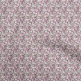 thumbnail image 1 of oneOone Polyester Spandex Pink Fabric Floral Sewing Material Print Fabric By The Yard 56 Inch Wide, 1 of 4