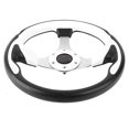 thumbnail image 3 of Volant de Course Universel en Cuir PU 13 Po 320mm Blanc, 3 of 8