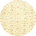 thumbnail image 1 of Ahgly Company Indoor Round Abstract Brown Gold Oriental Area Rugs, 5' Round, 1 of 6