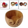 thumbnail image 3 of 5.9" Wooden Yarn Storage Bowl Storage Crochet Portable Knitting Wool Storage Bamboo, 3 of 9