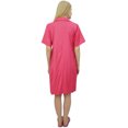 thumbnail image 3 of Bimba Chemise de Nuit Pêche à Col Cranté pour Femme avec Poches Robe-12, 3 of 6