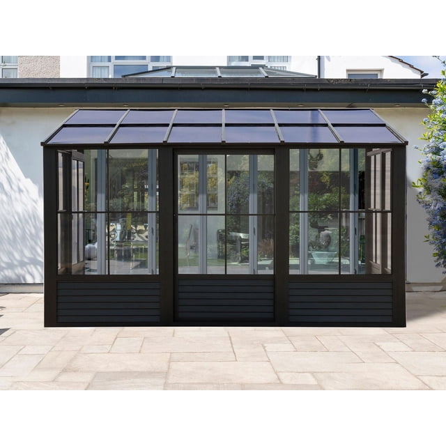 Gazebo Penguin Florence Ajouter Une Pièce 8 ft. x 16 ft. en Noir