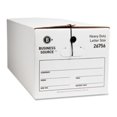 thumbnail image 1 of Business Source  Storage Box- Medium-duty- Letter- 12-CT- White-Black, 1 of 1
