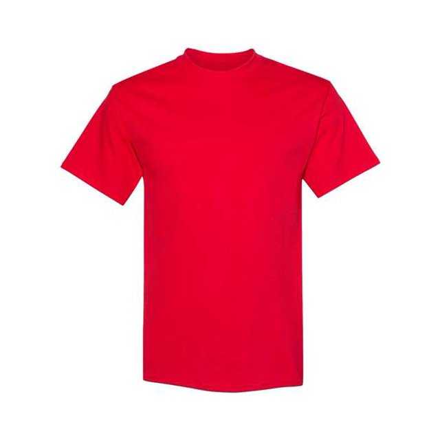 Hanes T-shirt à Manches Courtes pour Hommes 5,2 oz, L, Rouge Athlétique