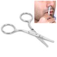 thumbnail image 4 of Facial Hair Scissors Small Scissors, Nose Hair Scissors Stainless Steel Rounded Tip Scissors for Eyebrows Nose Moustache Beard MJ-WB090, 4 of 9