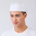 thumbnail image 4 of Chef Hat Unisex Beret Geometric Pattern Duck Mouth Style Men Women Pure Color Short Brim Chef Hat for Baker, 4 of 6