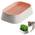 thumbnail image 1 of Pink Double Layer Grass Grower Tray Soilless Planting Kit Wheatgrass Nursery Box Pets Home Gardening Planter In Pink Color, 1 of 7