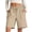 Khaki, variant on Yuzhih Women's Lounge Casual Sweat Shorts Soft High Waist Shorts for Summer with Pockets Athletic Gym Loose Shorts