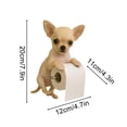 thumbnail image 4 of Dog Toilet Paper Holder, Wall Mount Resin Toilet Paper Holder, Funny Dog-Shaped Bathroom Decor, Space-Saving Bathroom Accessory, Cute Gift for Dog Lovers, Puppy Tissue Roll Storage for Powder Room, 4 of 4