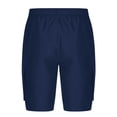 thumbnail image 4 of Styesk Mens Shorts Man Solid-Color Loose Casual Multi-Pocket Drawstring Workwear Half Shorts Pants, 4 of 5