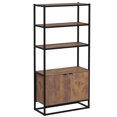 thumbnail image 1 of HOMCOM Armoire de Rangement avec 3 Étagères Ouvertes Placard pour Salon Chambre, 1 of 10