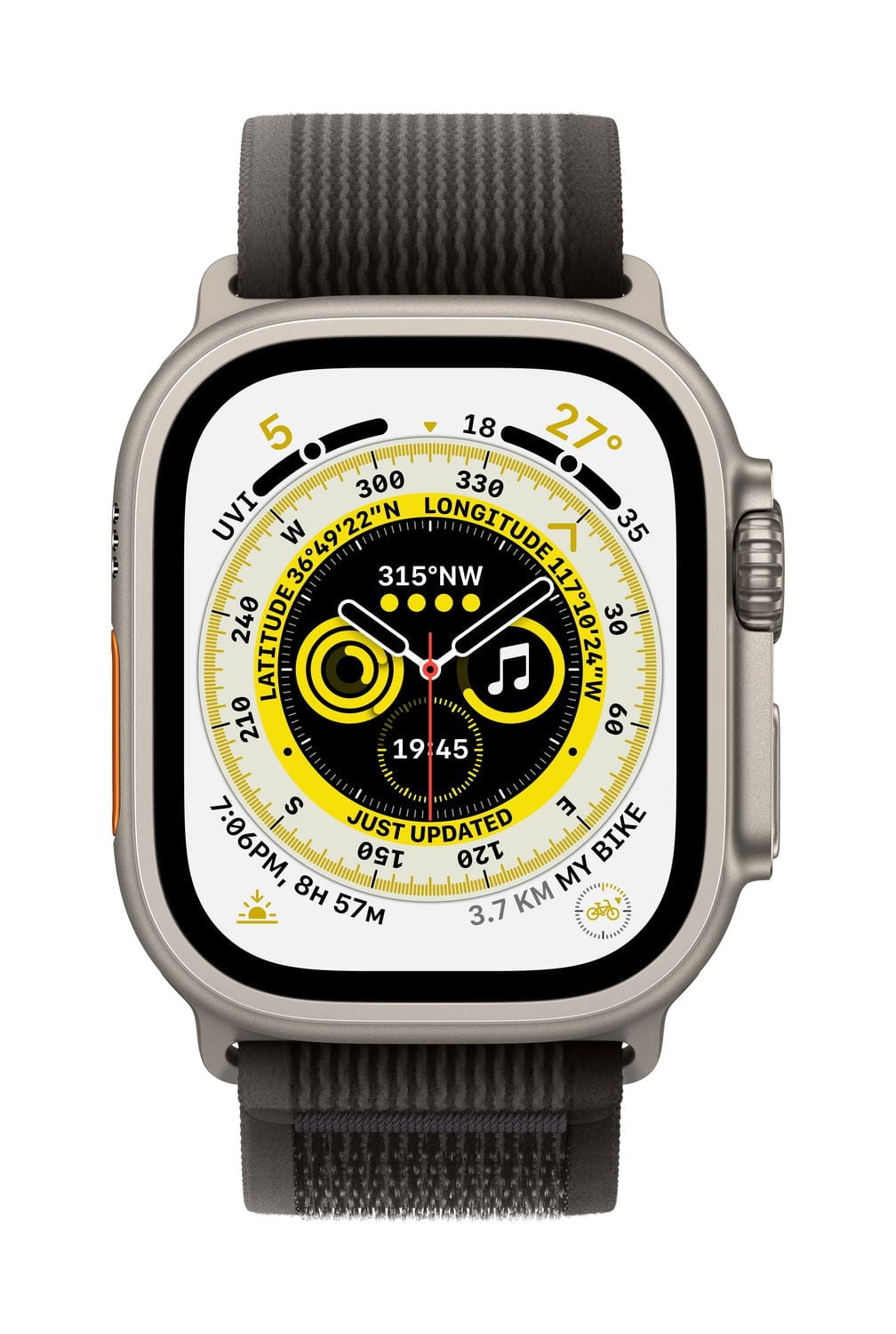 Apple Watch Ultra  (GPS + Cellular) 49mm - Black/Gray Trail Loop