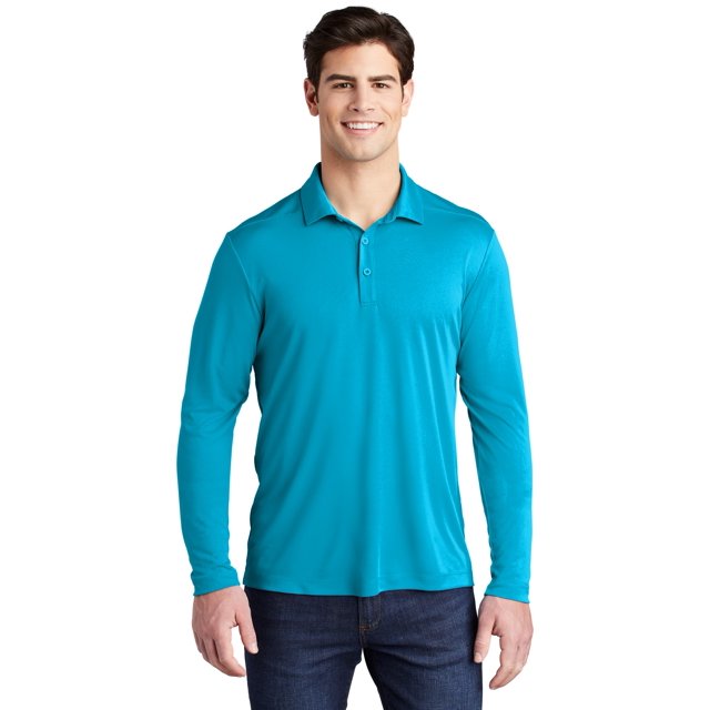 Sport-Tek Men's PosiUV Pro Long Sleeve Polo - ST520LS