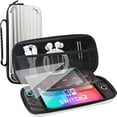 thumbnail image 1 of Carrying Case for Nintendo Switch 2, Hard Shell & Waterproof Portable Travel Carry Case with 2 Screen Protectors, Game Accessory Storage Bag, Silver, 1 of 7