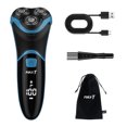 thumbnail image 1 of MAXT Men's Electric Razor Shaver for Men with Pop Up Trimmer 3D Floating Rotor Heads IPX7 Waterproof for Wet Dry Shaving Fast USB Charging LCD Display for Dad Husband Gift Red, 1 of 6