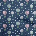 thumbnail image 1 of oneOone Cotton Poplin Blue Fabric Circus Craft Projects Decor Fabric Printed By The Yard 56 Inch Wide, 1 of 5