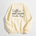 thumbnail image 4 of WEAIXIMIUNG Custom Sweatshirt Ladies Fashion Leisure Pure Color Loose Long Sleeved Printed Letters Round Collar, 4 of 4