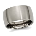 thumbnail image 1 of Mens Chisel Titanium 12mm Brushed Wedding Band Ring, 1 of 6