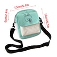 thumbnail image 3 of TopLLC Small Crossbody Bag for Women/Men, Matching Color Canvas Shoulder Bag with Rabbit Pattern, Mini Messenger Satchel Bag with Adjustable Strap, Lightweight Casual Crossbody Purse Gifts for Student, 3 of 6