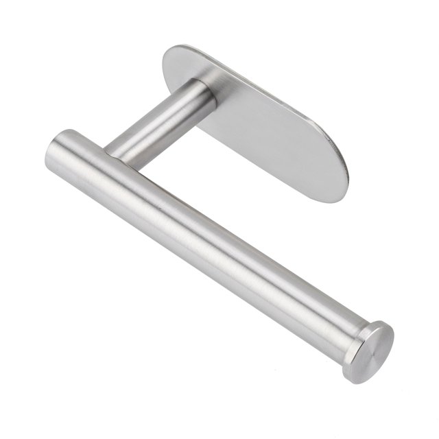 Qiilu Toilet Paper Holder, Wall Paper Roll Rack,Wall Mount Single Toilet Paper Holder Stainless Steel Tissue Roll Rack for Bathroom Accessory