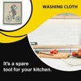thumbnail image 3 of Pack of 10 Dishcloth Microfiber Absorbent Fast Dry Clean Tools Household Supply Cleaning Cloth Kitchen Supplies Dish Towels Cycling Rabbit, 3 of 7