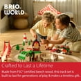 thumbnail image 2 of BRIO World Double Suspension Bridge - FSC-Certified Longest Wooden Train Track Bridge - Compatible with All BRIO Railway Sets - 5-Piece Set of 2 Bridges &, 2 of 8