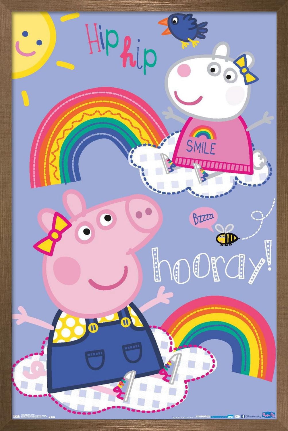 Peppa Pig - Hooray Wall Poster, 22.375" x 34"