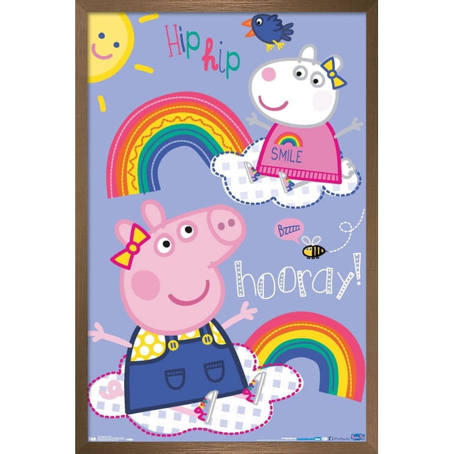 Peppa Pig - Hooray Wall Poster, 22.375" x 34"