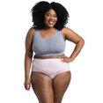 thumbnail image 3 of WOMENS PLUS FIT FOR ME BREATHABLE MICRO-MESH BRIEF PANTY, 6 PACK, 9, ASSORTED, 3 of 11