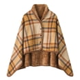 thumbnail image 1 of 2025 Poncho Manteau à Grand devant pour Femmes Rangement Chandail Cache-Cœur Haut Tricoté Col Roulé Foulard pour Femmes Châles Élégants Cape pour Robe pour Femmes Formel Automne, 1 of 2