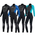 thumbnail image 4 of QualitChoice Combinaison de Plongée Haute Efficacité à Manches Longues, Maillot de Bain Doux pour la Peau, Col Ras du Cou Classique, Structure Composite à Trois Couches, Combinaison de Plongée Femme Vert G, 4 of 6